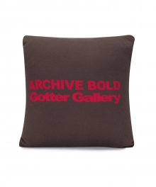 [Archive Bold X Gotter Gallery] BASIC LOGO CUSHION (BROWN)