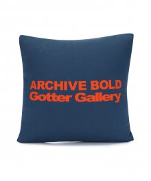 [Archive Bold X Gotter Gallery] BASIC LOGO CUSHION (PEACOCK BLUE)