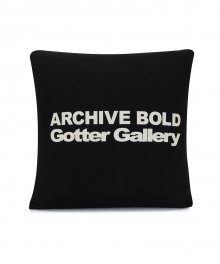 [Archive Bold X Gotter Gallery] BASIC LOGO CUSHION (BLACK)