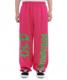 [Archive Bold X Gotter Gallery] LOGO SWEAT PANTS (CHERRY PINK)