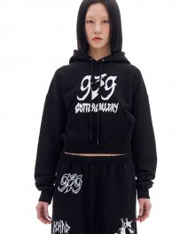 [Archive Bold X Gotter Gallery] LOGO CROP HOOD (BLACK)