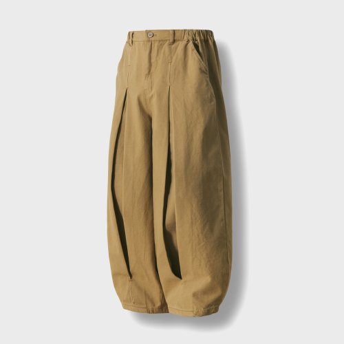 MUSINSA | ANGLAN Long Tuck Wing Balloon Pants - Beige