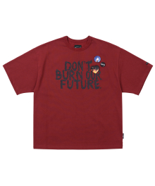 [PBA] DBOF Logo T-Shirt [BURGUNDY]