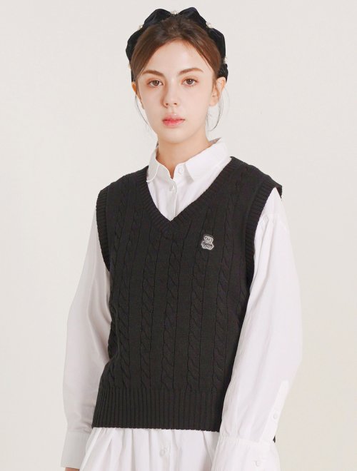 Black sweater store vest womens