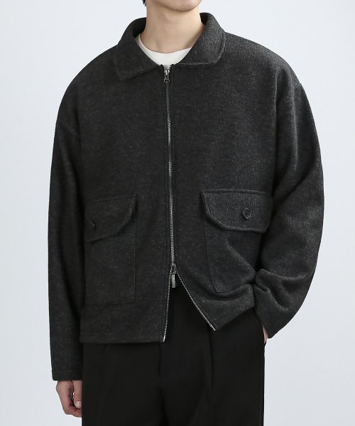 2WAY SPAN NAP BLOUSON (DARK серый)