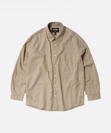 PAPER COTTON RELAXED SHIRT _ BEIGE