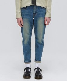 Sand Blue Tapered Fit Jeans