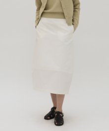 Cotton Balloon Skirt - Off White