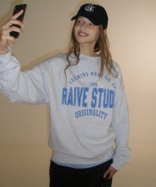 RAIVE Lettering Sweatshirt in M/Grey VW3SE888-1F
