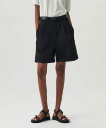 Cotton Chino Short Pants - Black