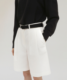 Essential Cotton Half Pants - Off White