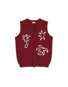 [Mmlg] MY HOLLYWOOD KNIT VEST (RED)
