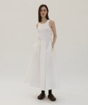 르바(LEVAR) Cotton Sleeveless Dress - Off White