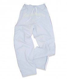 Mesh Linen Pants Pale Blue