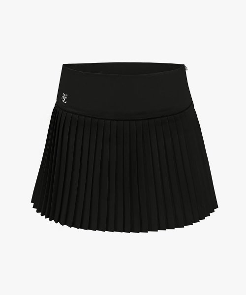 Black skirt cheap flare pleated