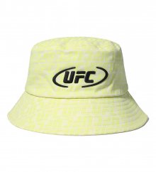 UFC 로고 모노그램 버킷햇 네온 옐로우 U2HWU1342NY