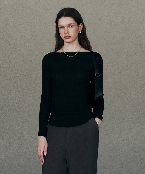 Natural Cutted Slim Fit T-рубашка (чёрный)