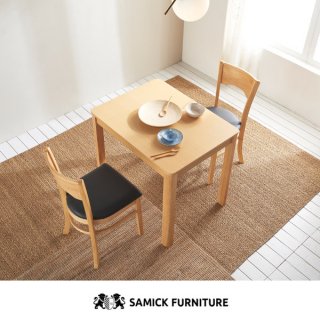삼익가구(SAMICK) 스칸센 2인용 원목 식탁세트(의자2)