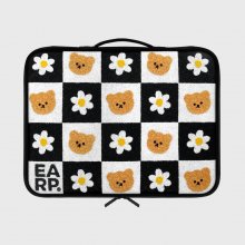 CHECKER BOARD FLOWER MERRY-BLACK(북파우치)