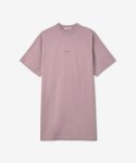아크네 스튜디오(ACNE STUDIOS) 로고 반소매 티셔츠 원피스 - 모브 핑크 / A20281CTL