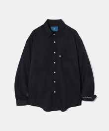 Denim Twill Texture Shirt S120 Black