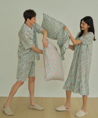 조스라운지(JO'S LOUNGE) [모달] (couple) Mint Short Pajama ...