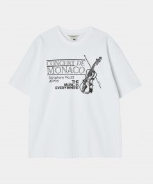 프린트 티셔츠 모나코 화이트