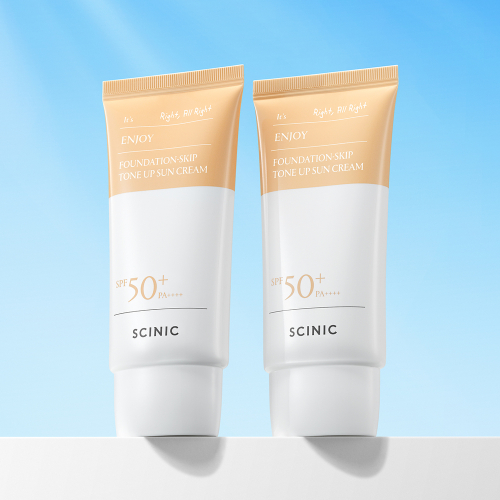 싸이닉() 엔조이 파데스킵 수분 톤업 선크림 SPF50+ PA++++ 2개 상품 이미지