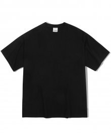 오버핏 피그다잉 티셔츠-블랙