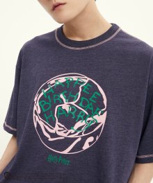 [HP X RMTC] 해피 비데이 케익 티셔츠_멜란지 블루