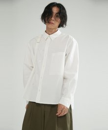 Two Way Buttons Shirts (Over Fit)_RJSAA22655WHX