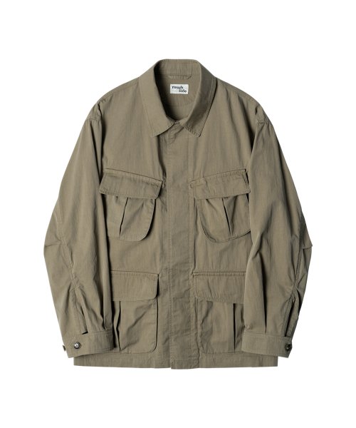 MUSINSA | ROUGH SIDE Fatigue Jacket Beige