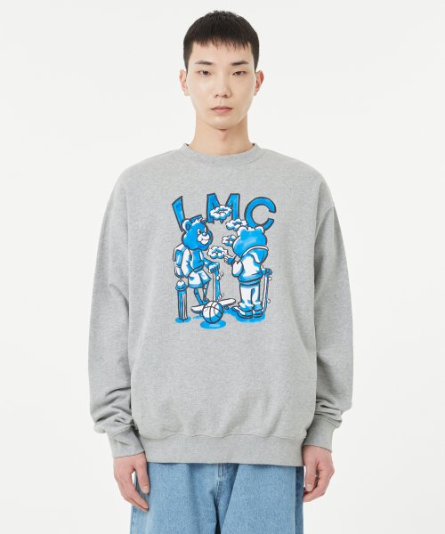 엘엠씨(LMC) YH WINNER SWEATSHIRT heather gray - 사이즈