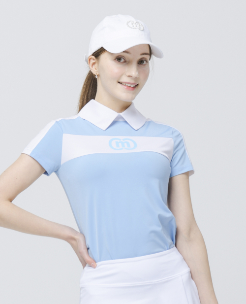 Голубой поло-тишотка 24SS Functional Dry Cool