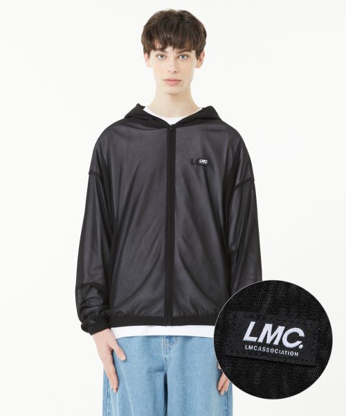 ITALIC MESH ZIP-UP худи чёрный