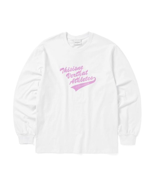 디스이즈네버댓(THISISNEVERTHAT) Athletes L/S Tee White - 사이즈