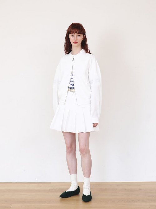Жаккардовый бомбер [white]