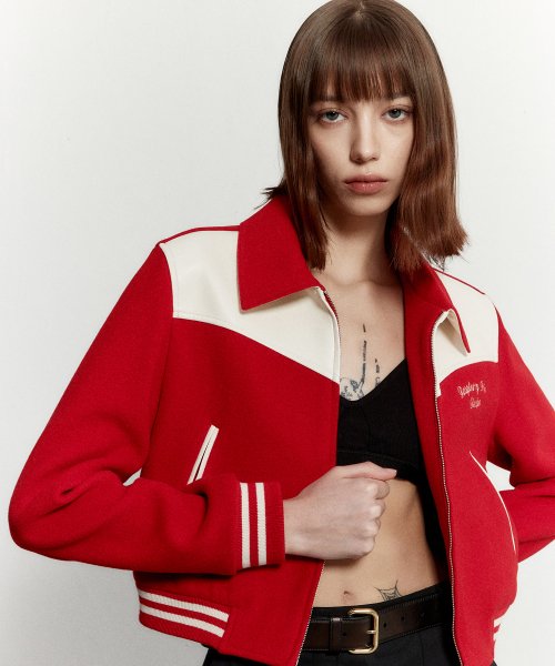 color block varsity jacket