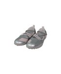 오호스(OJOS) Strap Embossed Toe Shoes / Silver