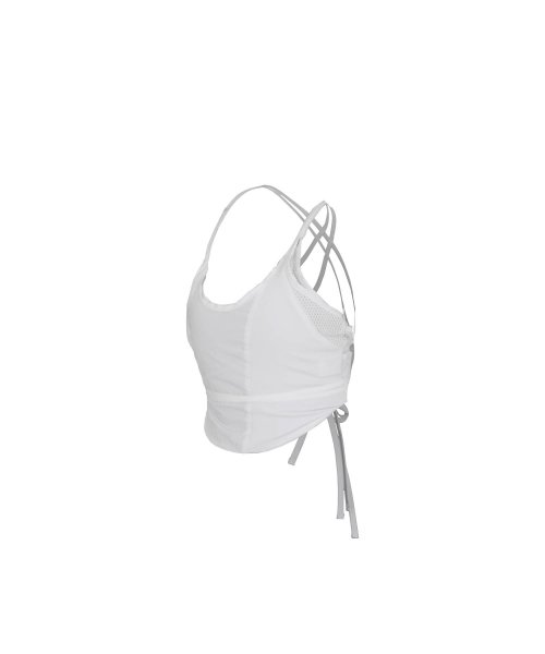 MUSINSA | OJOS Strap Back Sleeveless Top / White