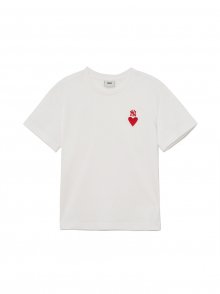 하트 로고 반팔 티셔츠 NY (White)