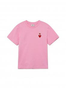 하트 로고 반팔 티셔츠 NY (Pink)