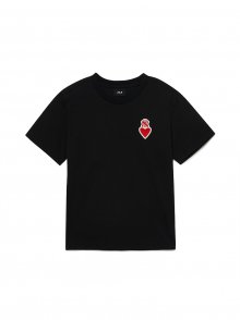 하트 로고 반팔 티셔츠 NY (Black)