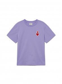 하트 로고 반팔 티셔츠 BOS (L.Violet)