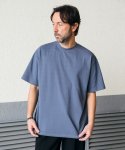 이에스엔(ESN) 프리미엄 싱글 세미오버 핏 티셔츠 블루