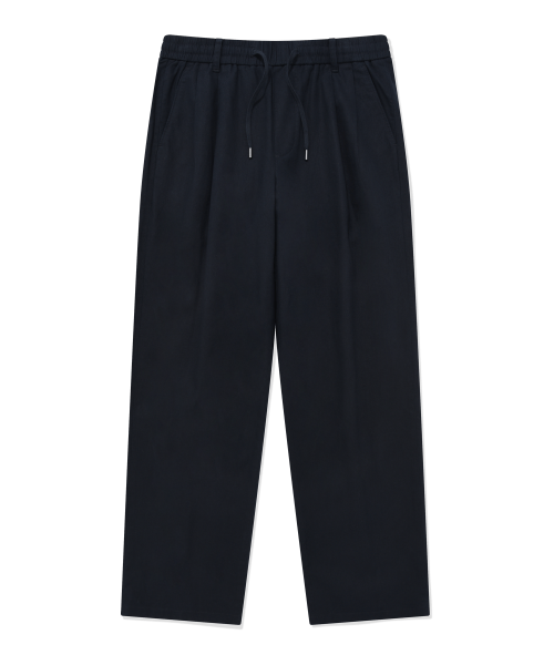 Свободные льняные брюки на резинке Navy