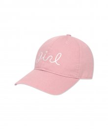 STITCH TEXT LOGO CAP pink