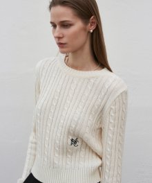 ESSENTIAL NNC CABLE KNIT_IVORY