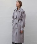 FLAP CLASSIC DOUBLE TRENCH COAT_DEEP GRAY