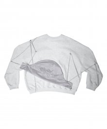 Detachable Hipsack Sweatshirt / Grey